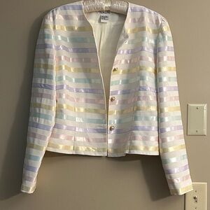 Talbot’s Multicolor Striped Blazer